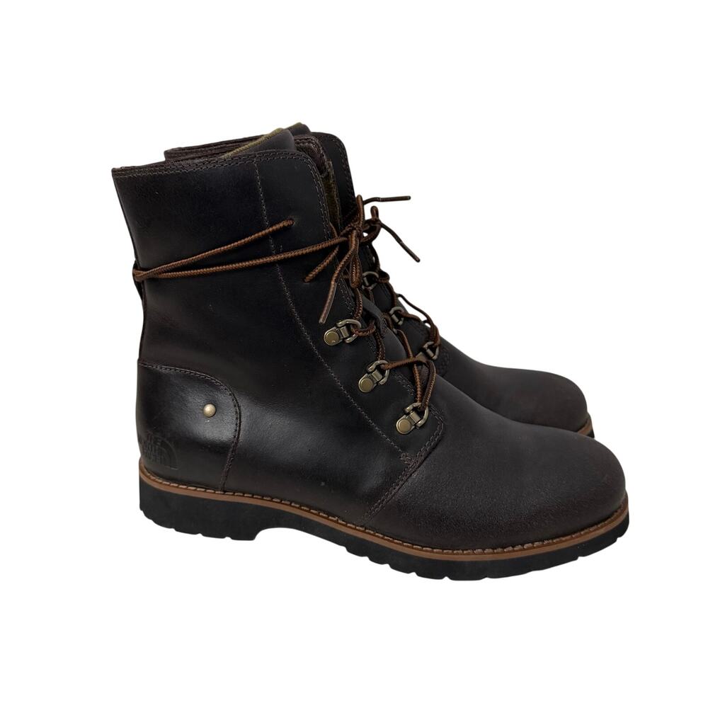 The North Face Ballard Lace II Boots Womens Size 10 Brown Leather Lace Up